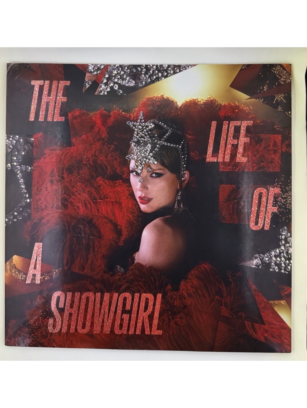 Taylor Swift Life of a Showgirl Tiny Bubbles Red Lipstick Lace Vinyl LP SEALED
